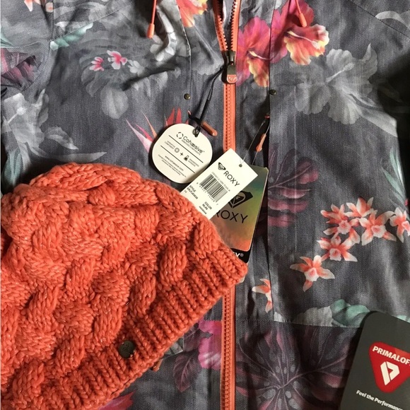 ROXY Essence 2L GORE-TEX Snow Jacket - Hawaiian Tropic Paradise Pink -XS - NWT - Picture 5 of 11